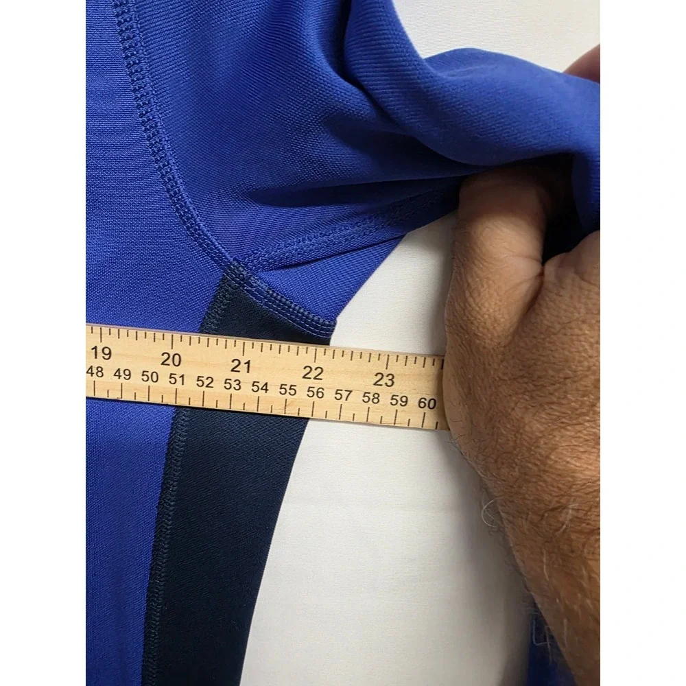 Nike Running Dri-FIT 1/4 Zip Pullover Blue Navy Mens Large 833595-452